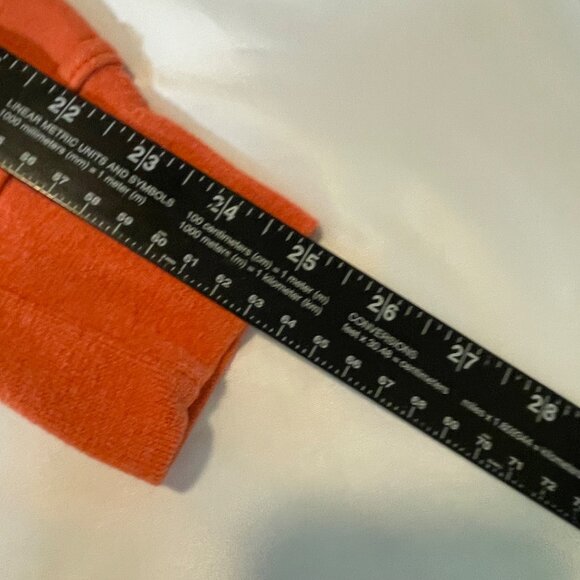 The North Face Mens Hoodie Small Orange Cotton Blend Pullover - Picture 9 of 9